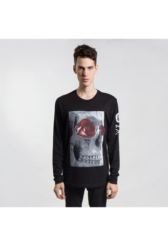 Bound by Mortality Long Sleeve Skull Tee