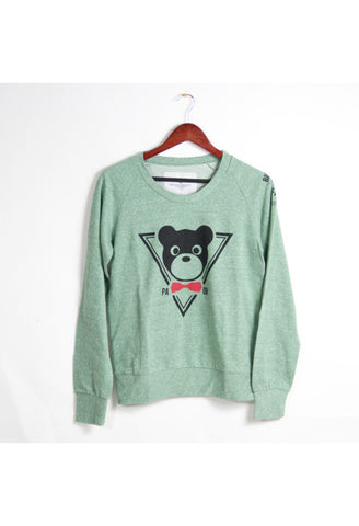 The Big Bear Tri-Blend Crewneck: Eco-Green