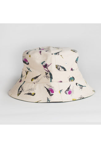 Flight of Birds Bucket Hat: Natural