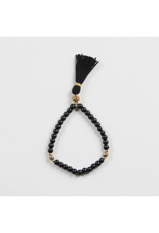 The Mastermind Black Onyx w/ Gold Accent Bracelet