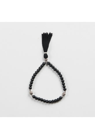 The Mastermind Black Onyx w/ Silver Accent Bracelet