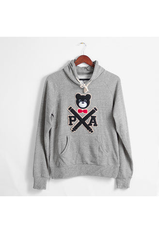 The Cross-bear Chenille Hoody: Heather Gray