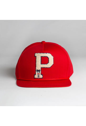 The Big P Varsity Hat: Red