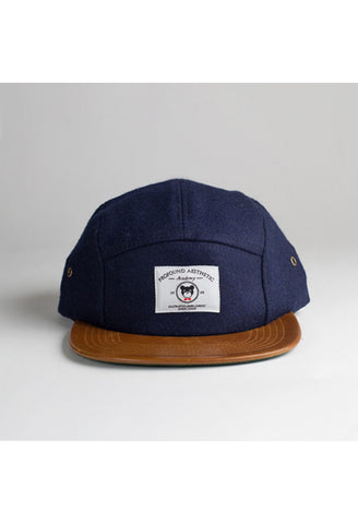 The League Veteran Wool Five Panel Hat: Navy