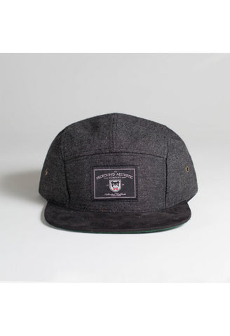 The Academy Tweed Classics Five Panel Hat: Black Multi