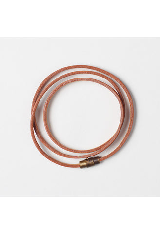 The Infinite Findings Leather Bracelet