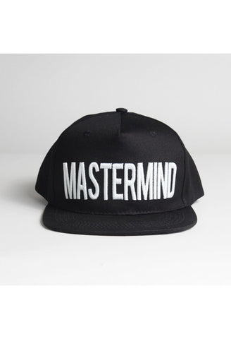 The Bold  Mastermind Snap-Back Hat: Black