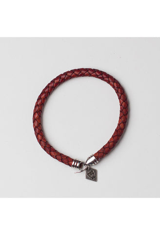 The Torrid Sands Leather Bracelet: Cherry