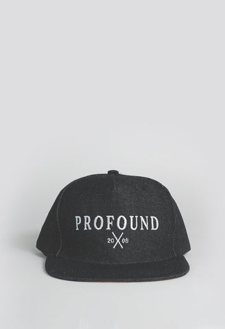 The Black Denim Strap-Back Hat