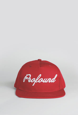 Signature Script Snap-Back in Red