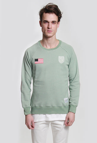 The Contender Crewneck Sweatshirt in Mint